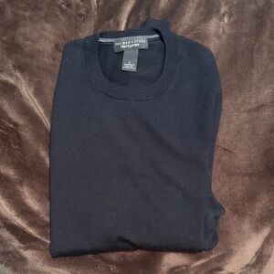 The Men's Store Bloomingdales Classic Black Crewneck Sweater